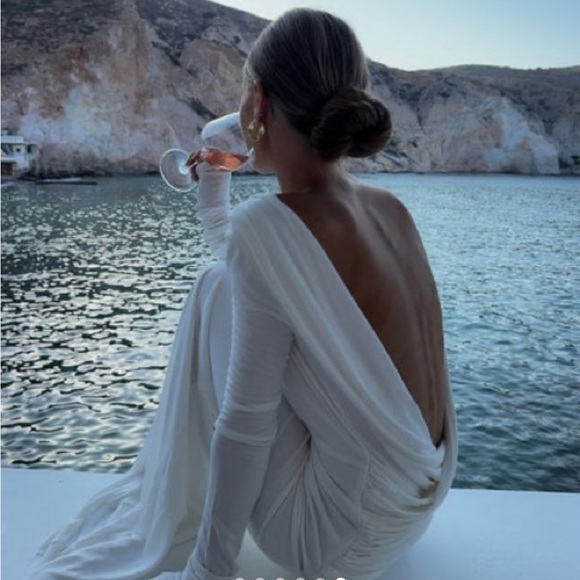 Rat & Boa Rodeo Dress - Backless White - Picture 6 of 6